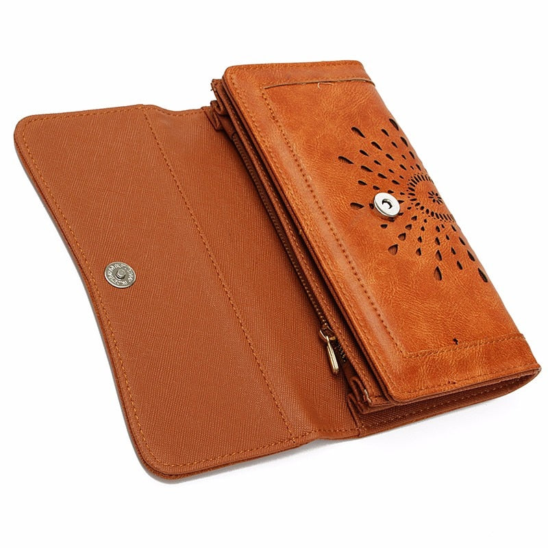 Hollow Out Retro Vintage Long Wallet