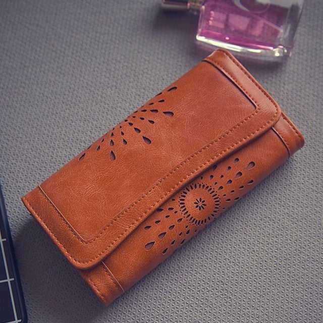Hollow Out Retro Vintage Long Wallet