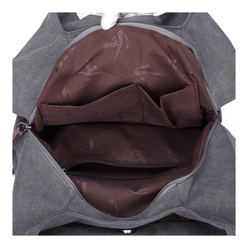 Large Teardrop Canvas Handbag