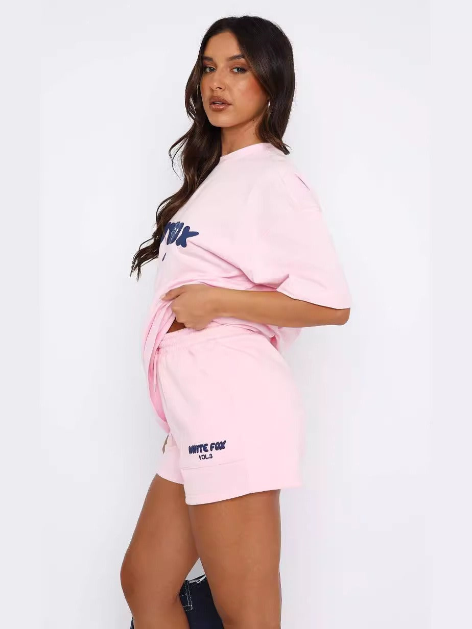 Casual Loose T-shirt Shorts Set