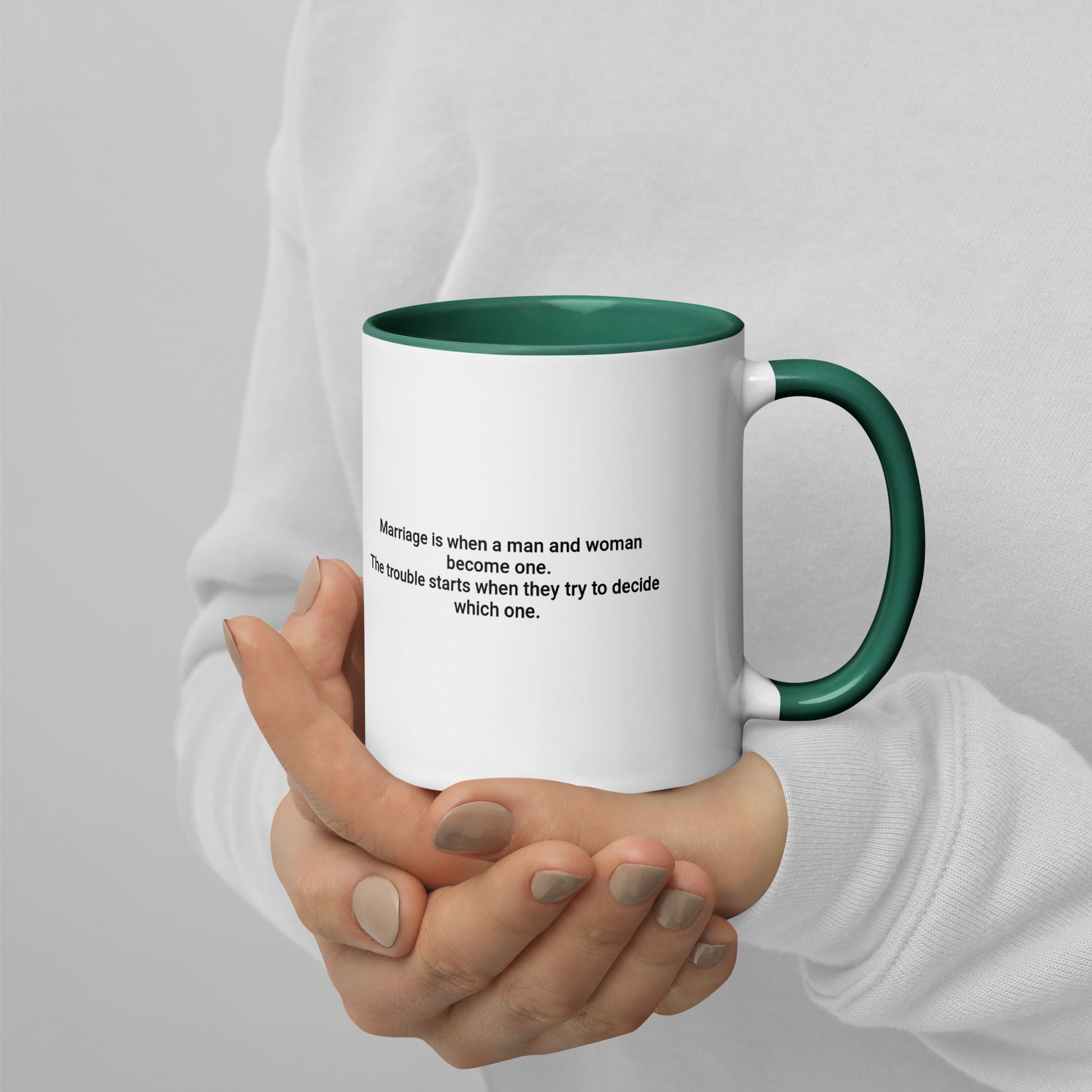 Marriage Mug with Color Inside MaddisonCo Inc