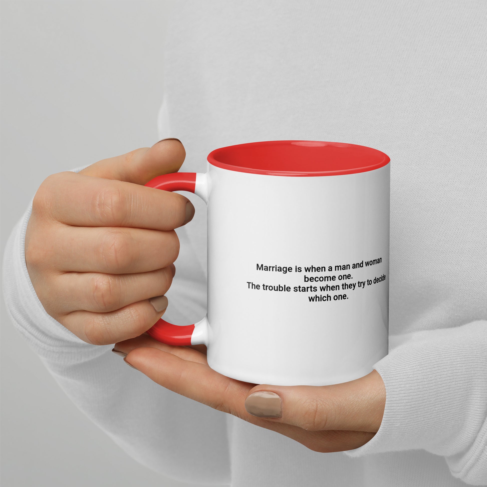 Marriage Mug with Color Inside MaddisonCo Inc