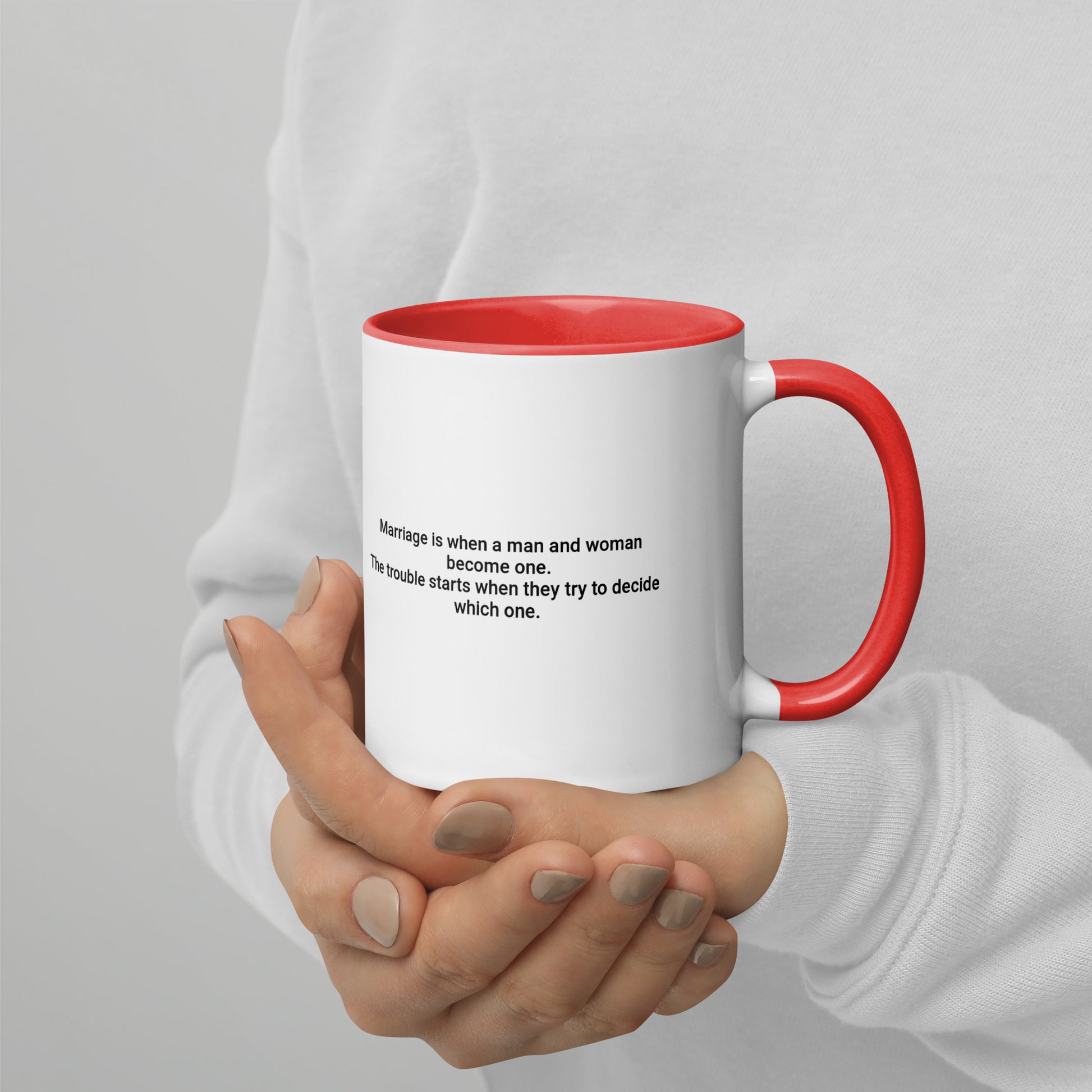 Marriage Mug with Color Inside MaddisonCo Inc