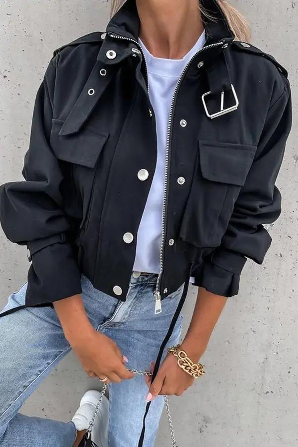 Crop Jacket A - MaddisonCo Inc