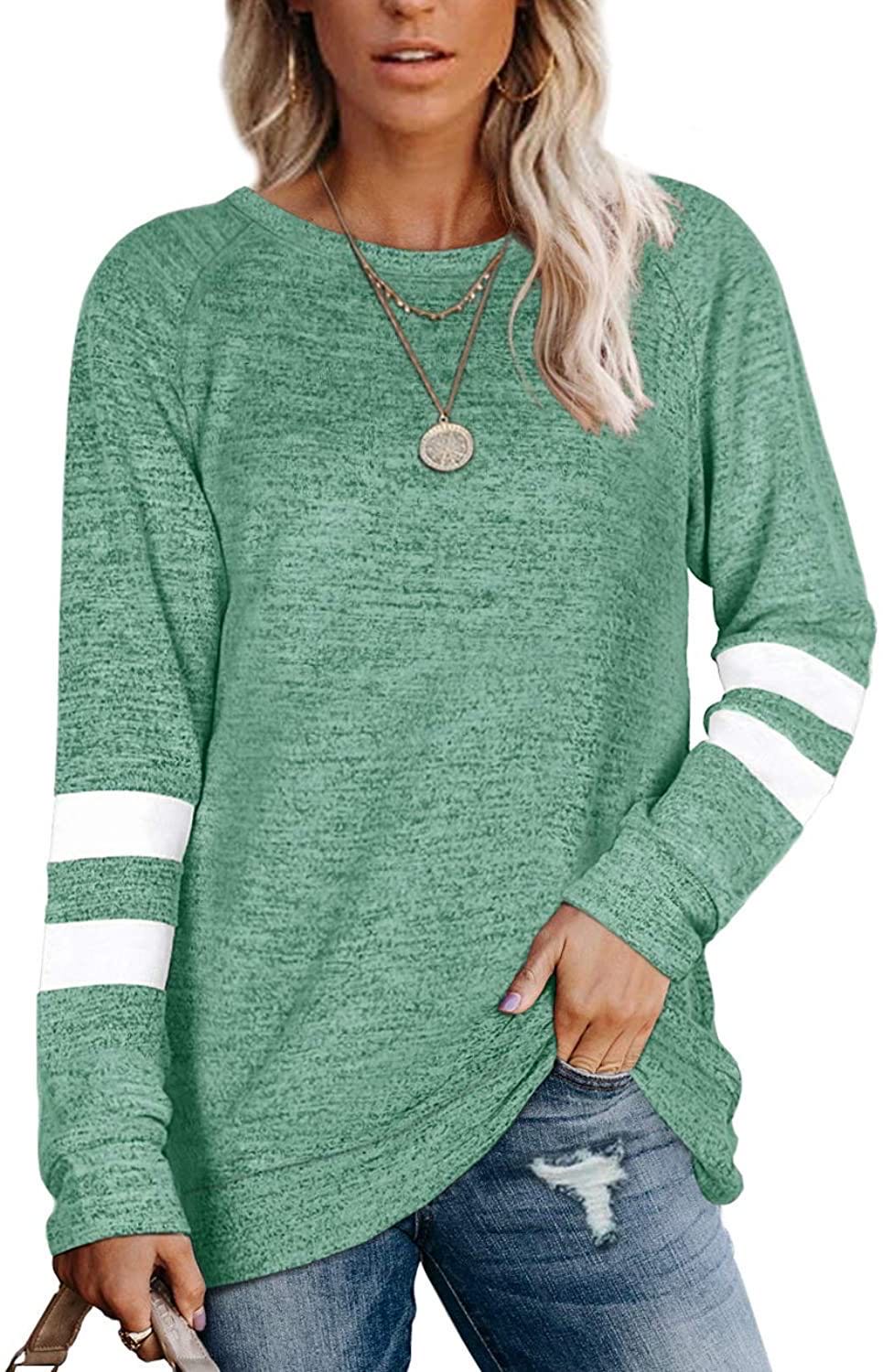 Loose Crew Long Sleeve Casual Top