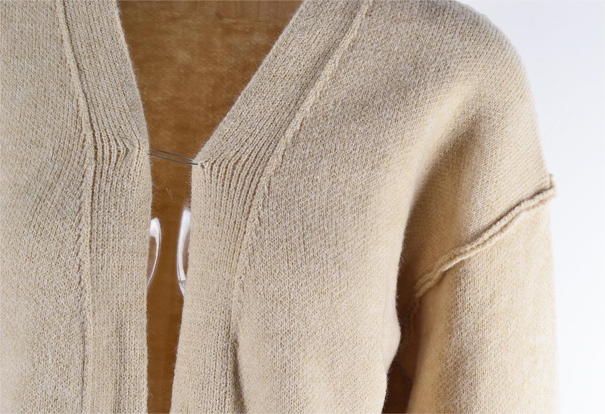 Perfectly Plain Knitted Mid Length Cardigan