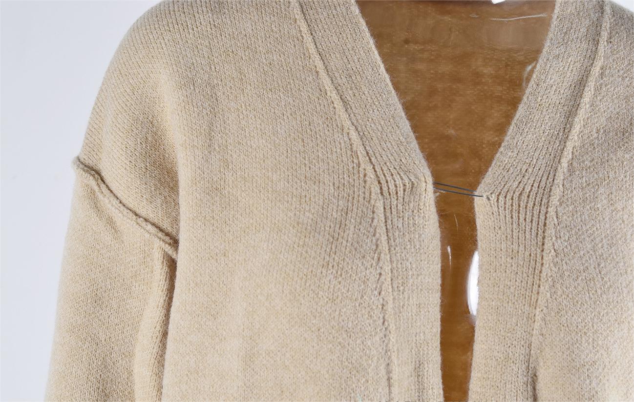 Perfectly Plain Knitted Mid Length Cardigan