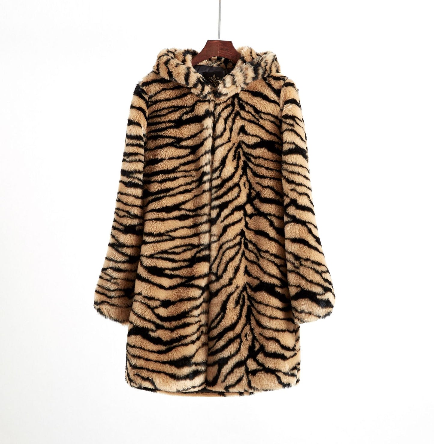 Super Thick Hooded Big Tiger Coat