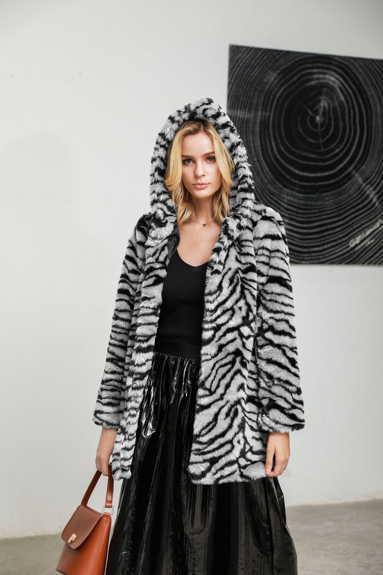 Super Thick Hooded Big Tiger Coat