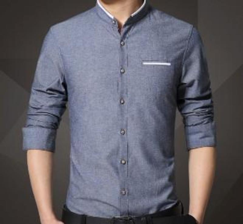 Men's Mandarin Collar Shirt