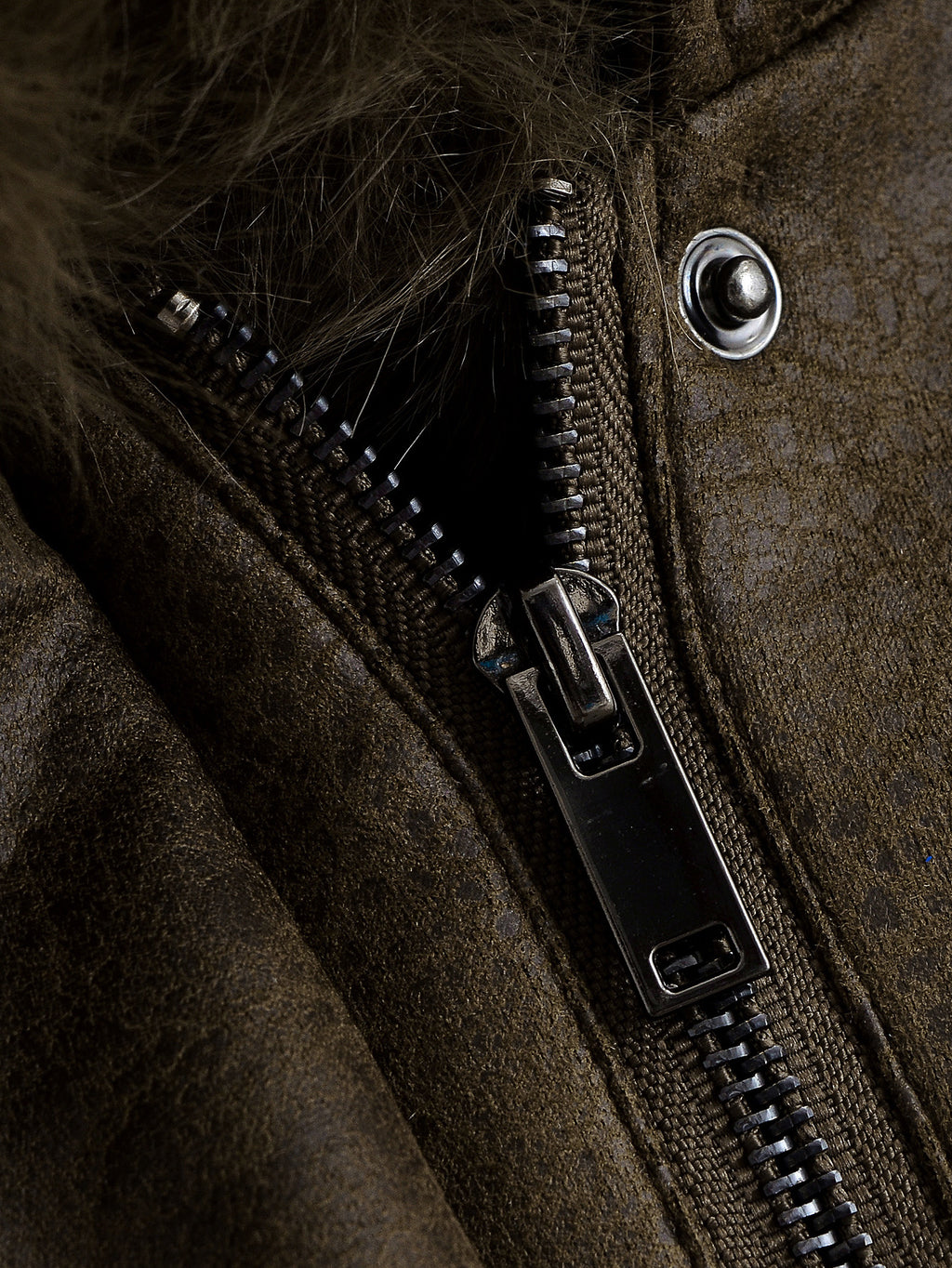 Women Clothing Fur Collar Detachable Jacket