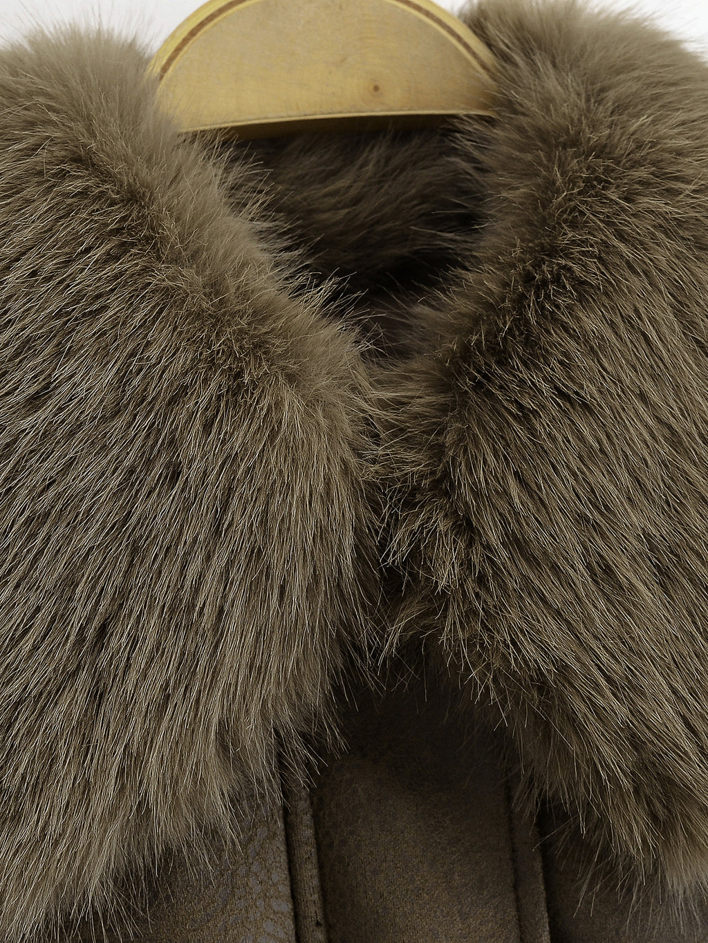 Women Clothing Fur Collar Detachable Jacket