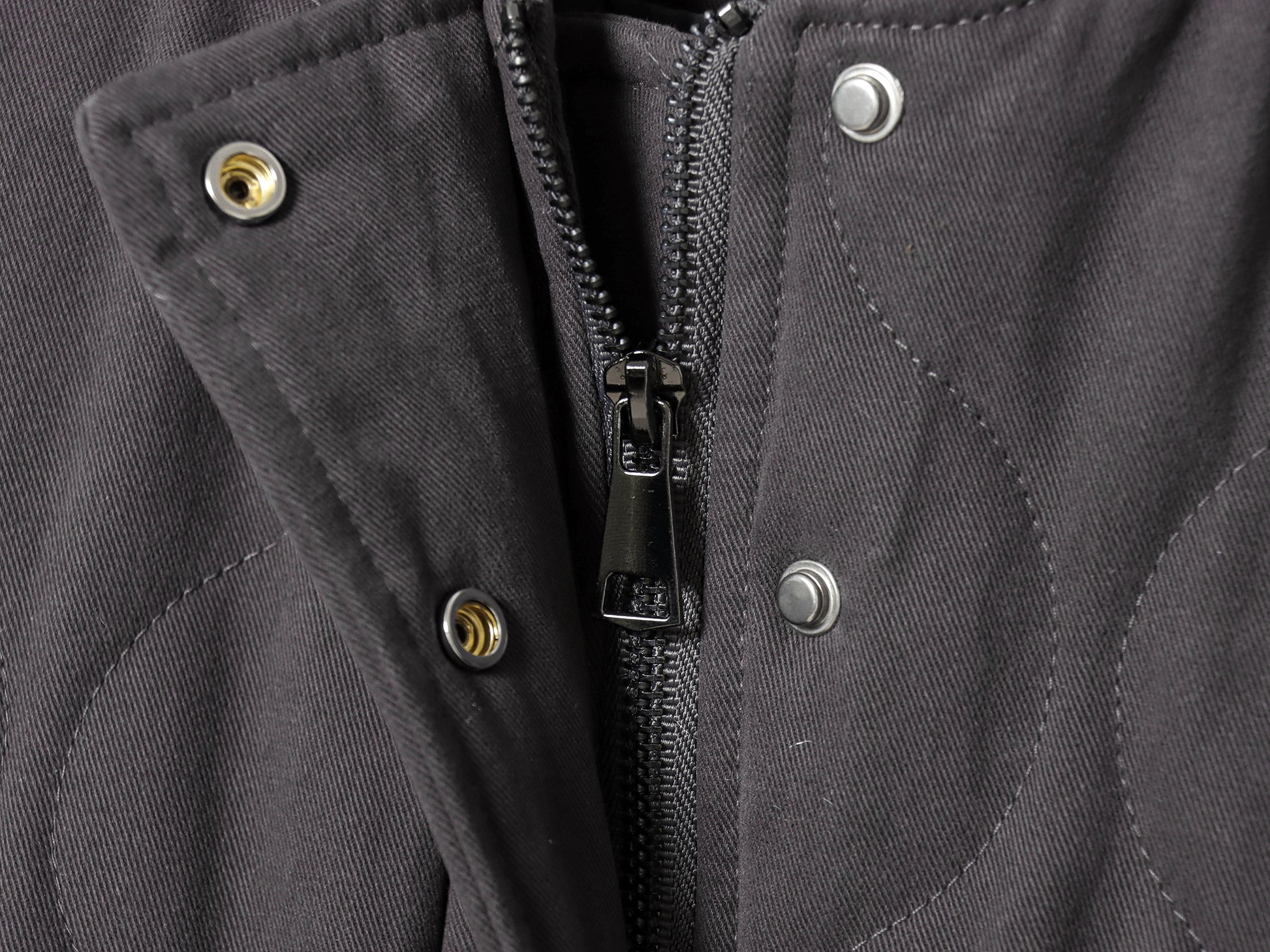 Double Pocket Quilted Cotton Padded Varsity Jacket