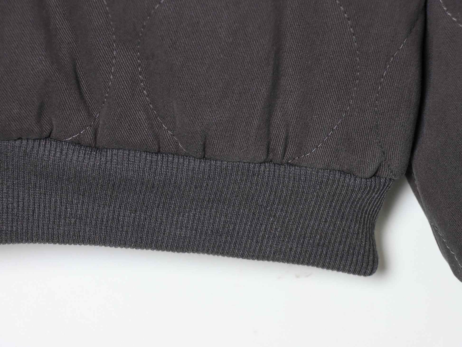 Double Pocket Quilted Cotton Padded Varsity Jacket