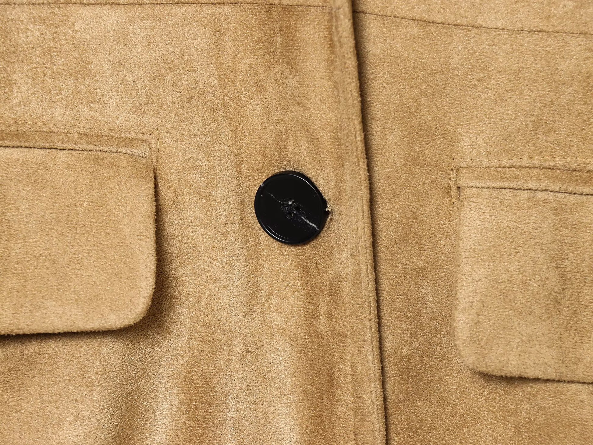 Leather Artificial Fur Effect Coat