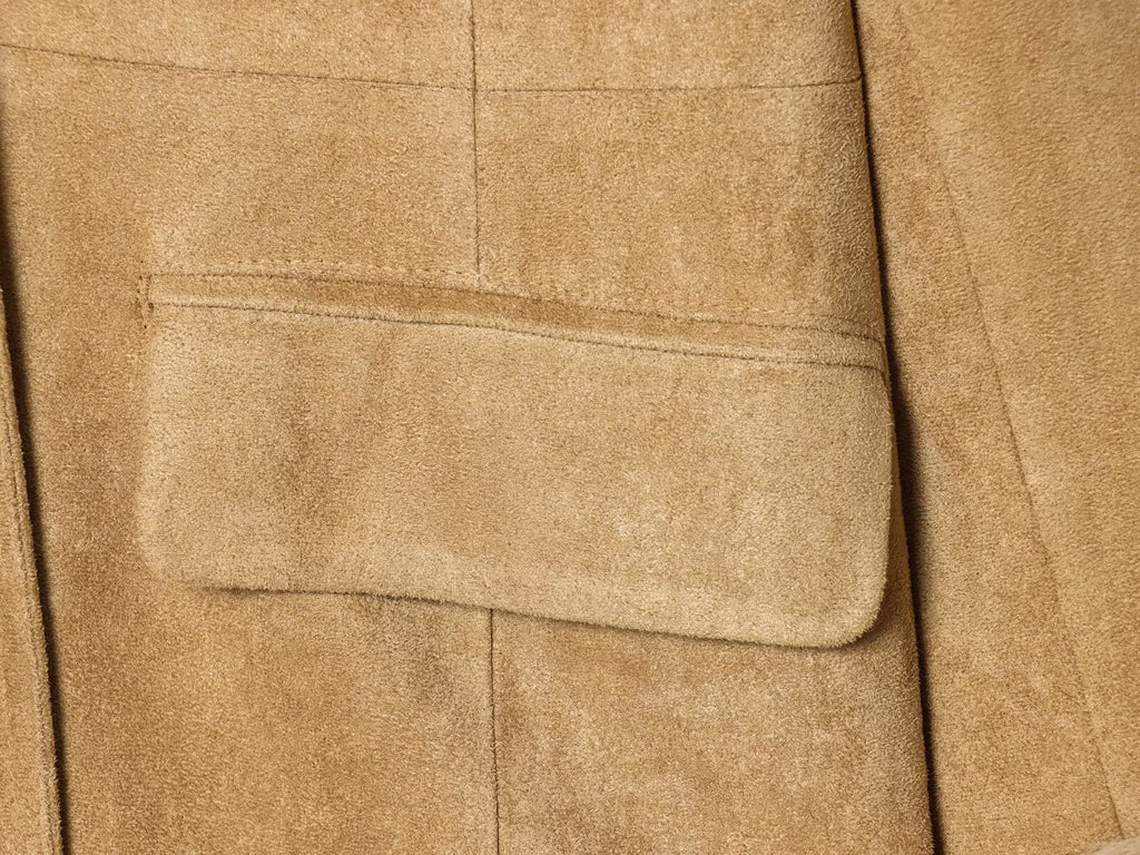 Leather Artificial Fur Effect Coat