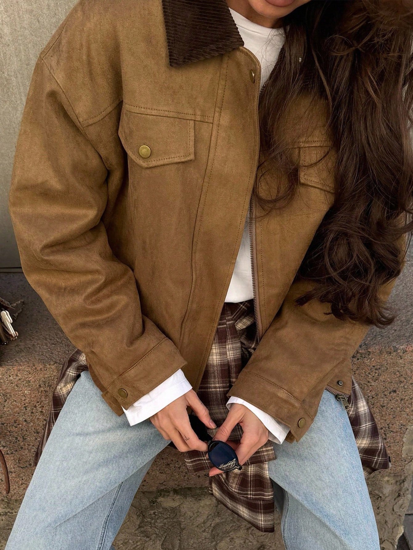 French Vintage Suede Jacket