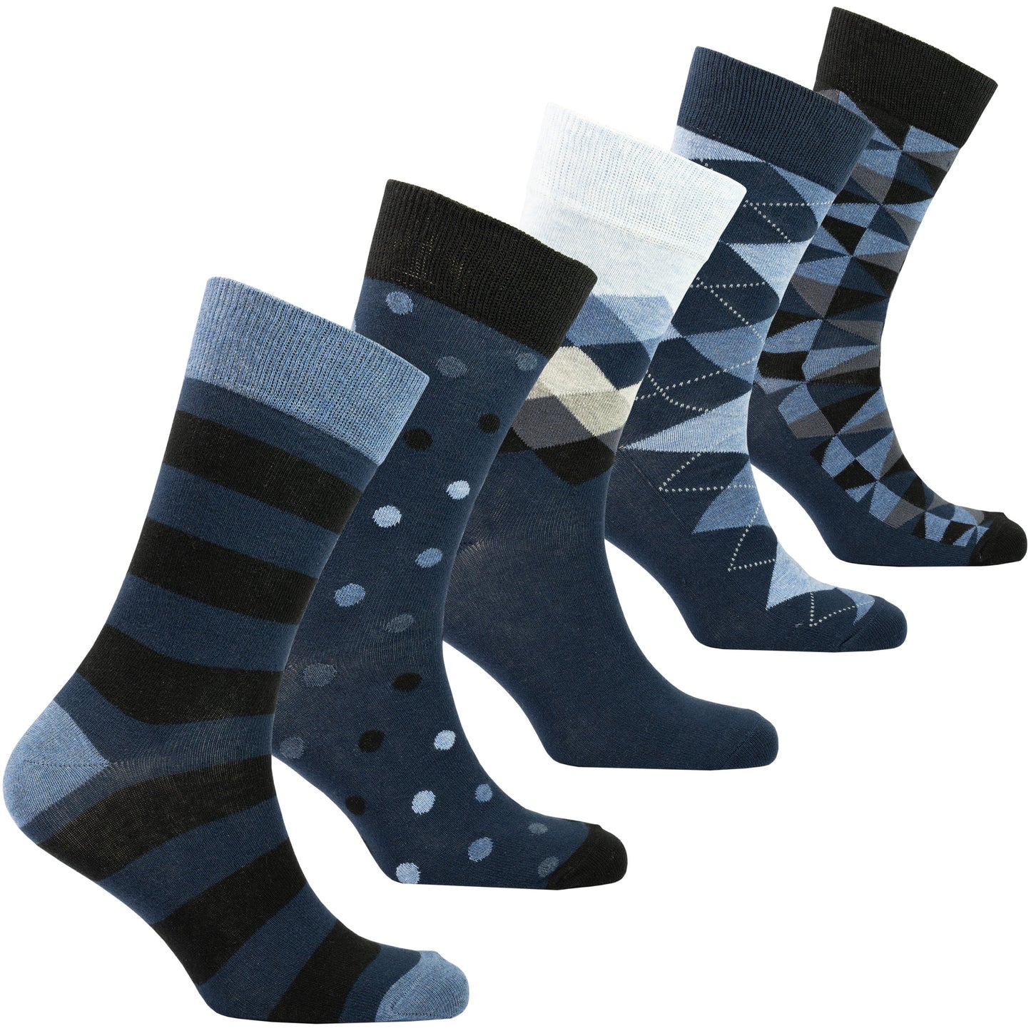 Men's Azure Mix Set Socks