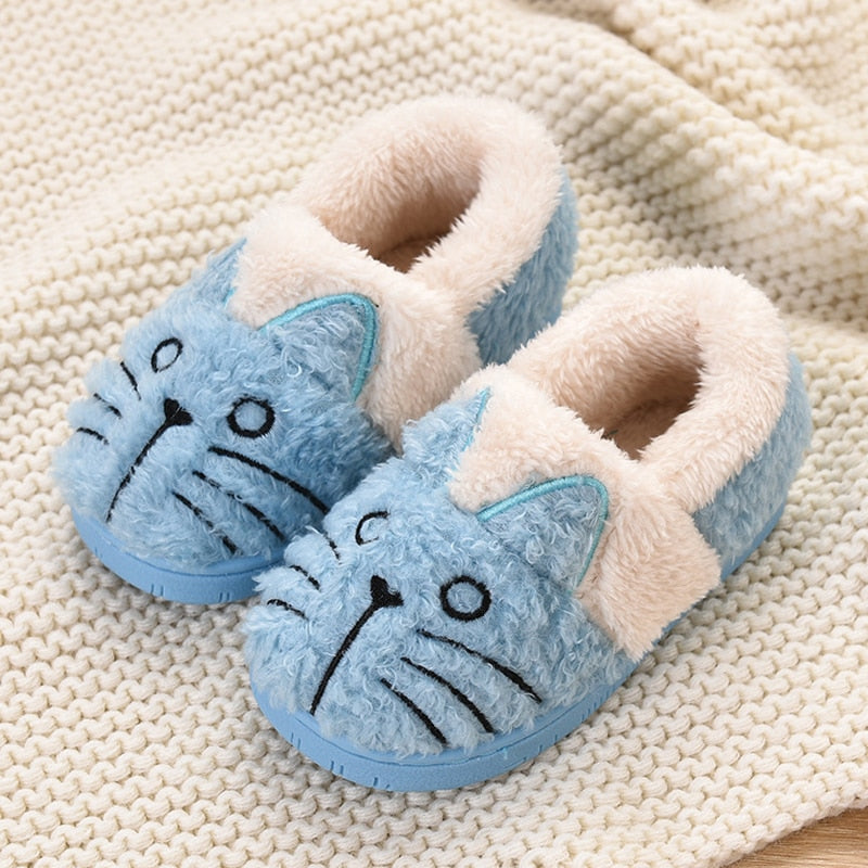Toddler Baby Cute Cat Cartoon Slippers