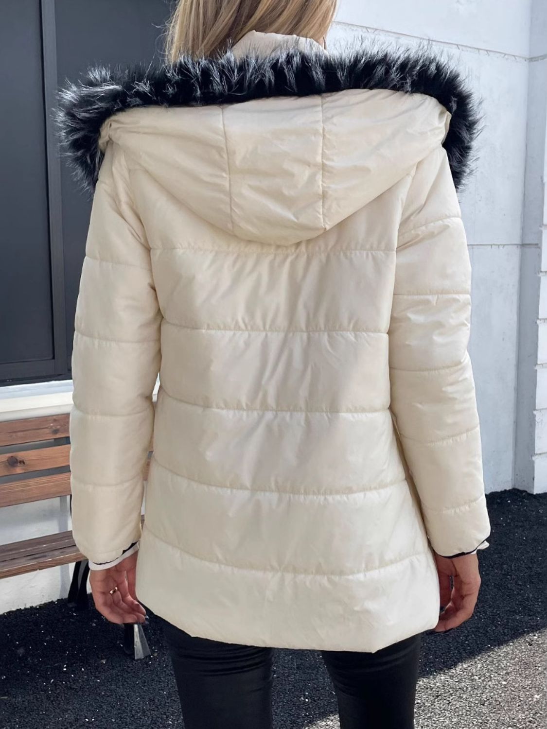 Long Sleeve Hooded Winter Coat