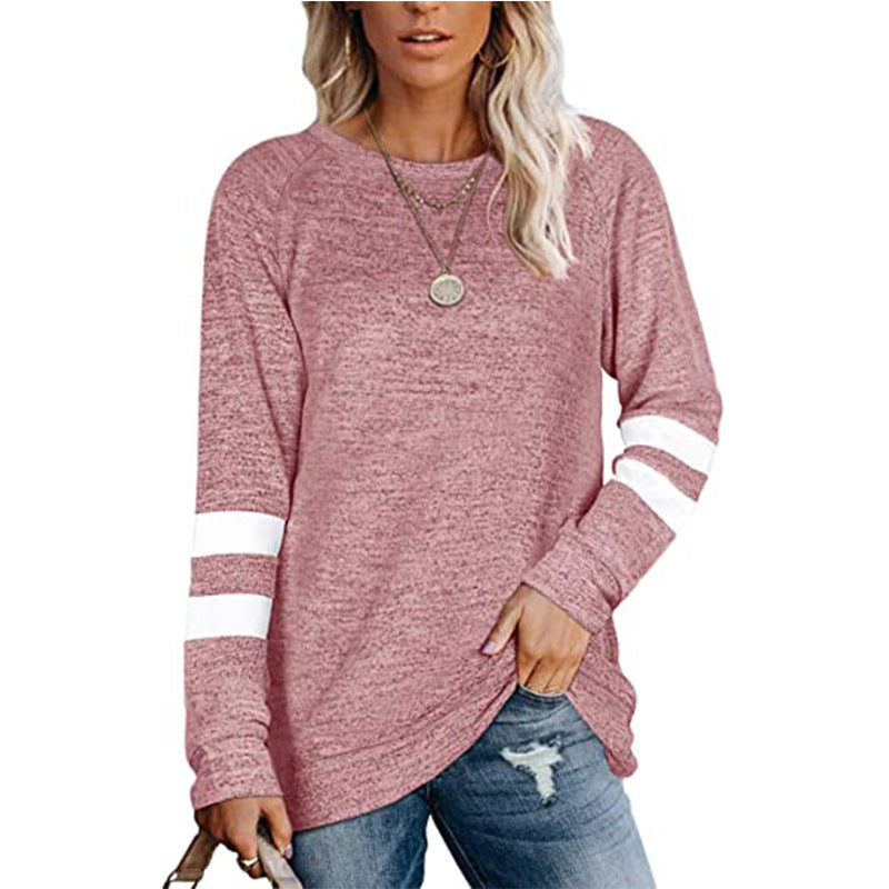 Loose Crew Long Sleeve Casual Top