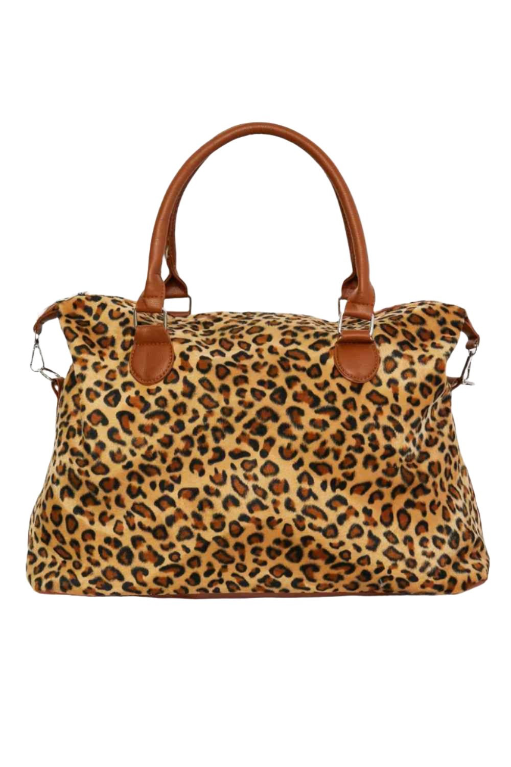 Animal Print Brushed Weekender Bag