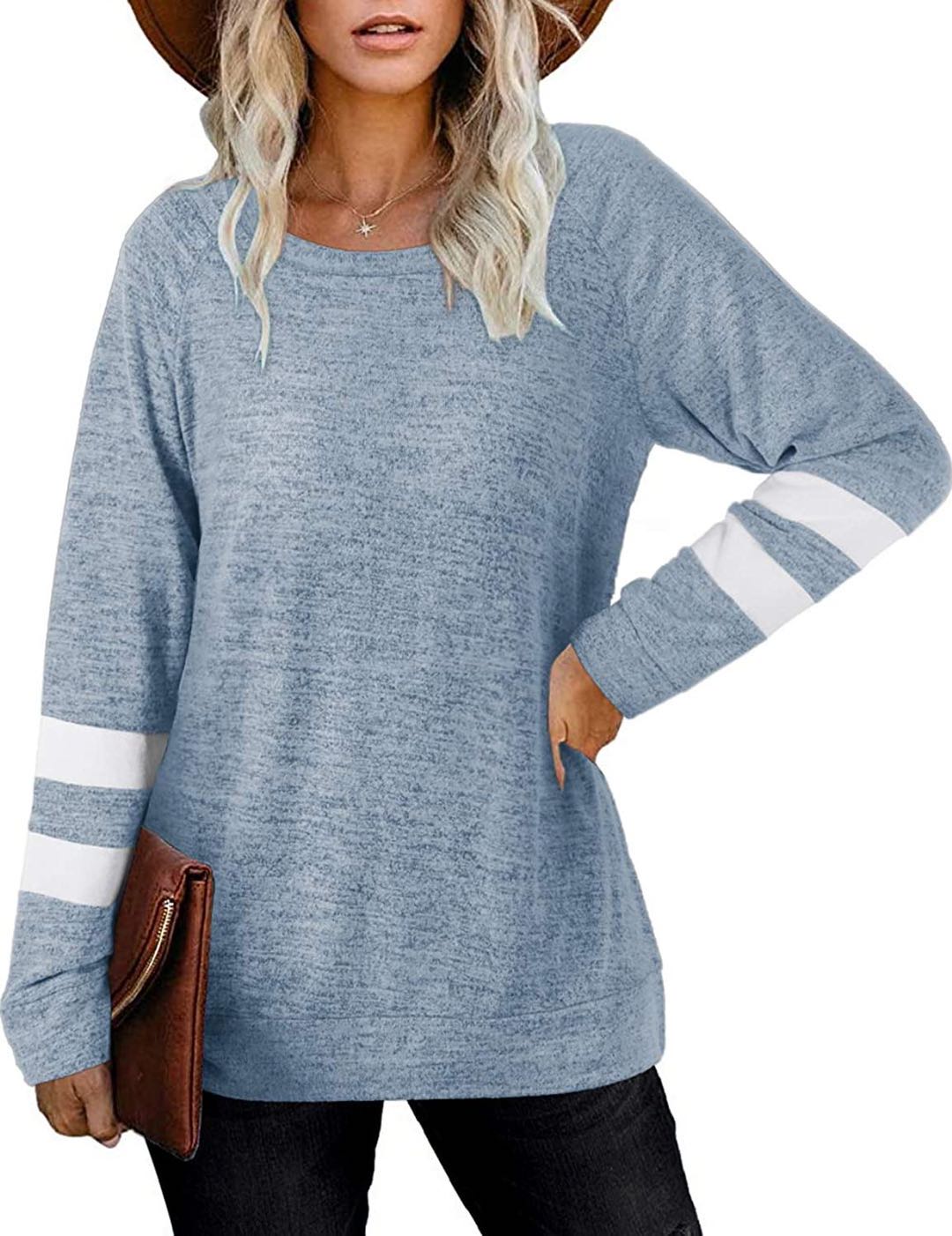 Loose Crew Long Sleeve Casual Top