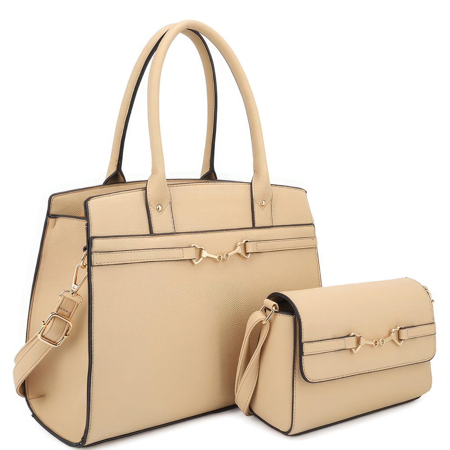 Matching Satchel With Crossbody Bag