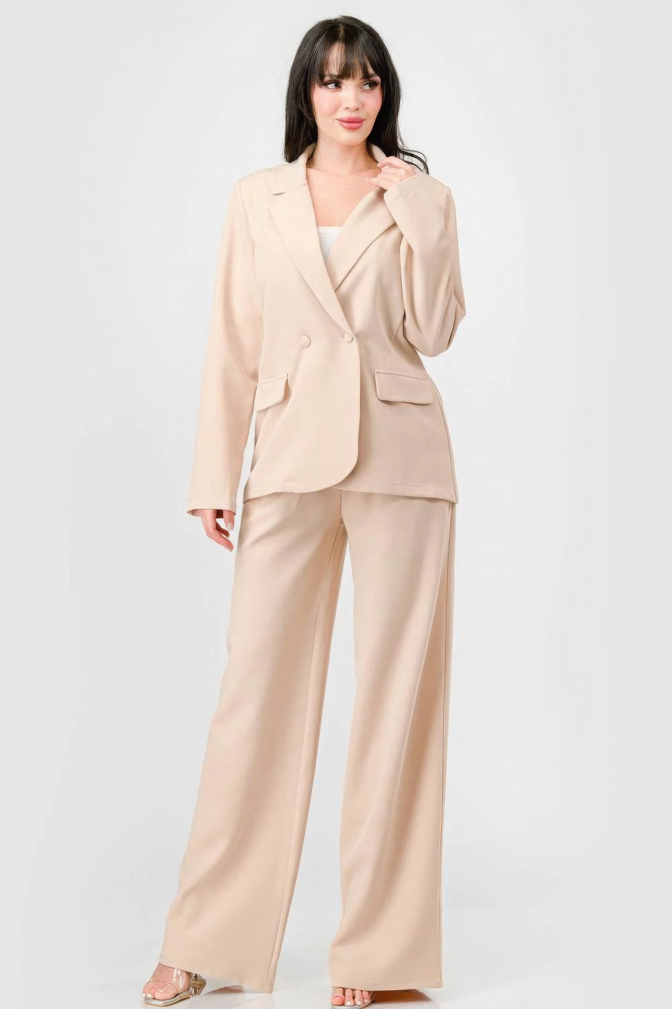 Semi Formal Wide Leg Pants Set