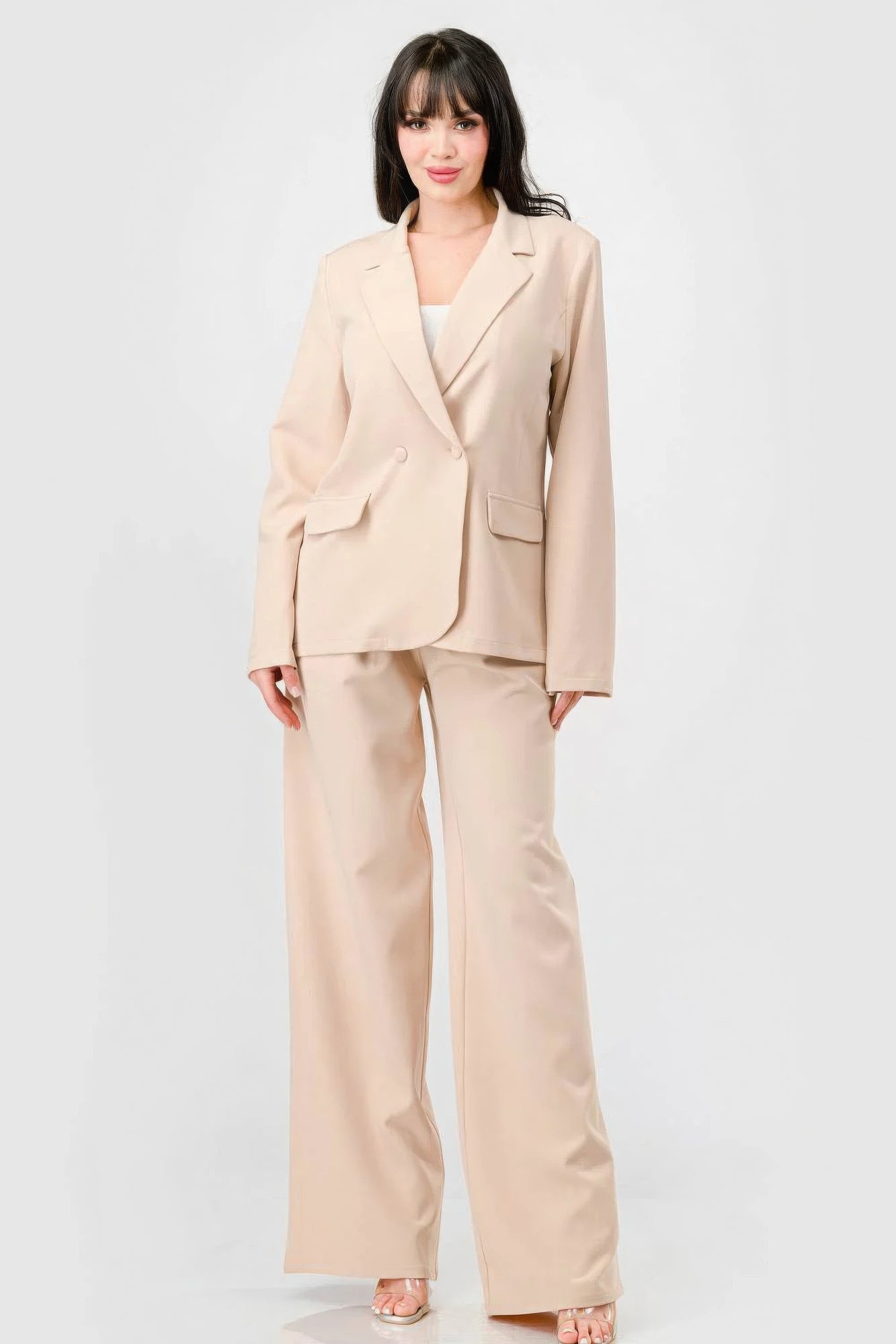 Semi Formal Wide Leg Pants Set