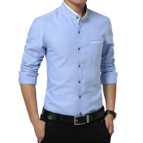 Men's Mandarin Collar Shirt