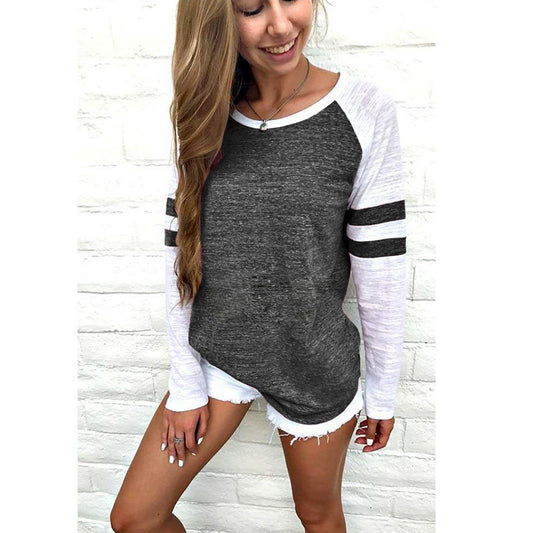 Women's Long Sleeve Round Neck Casual Top