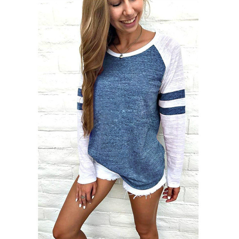 Women's Long Sleeve Round Neck Casual Top
