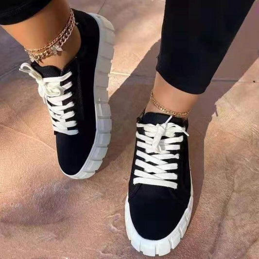 Light Breathable Vulcanized Platform Sneaker