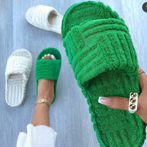 Flat Thick Leisure Slippers