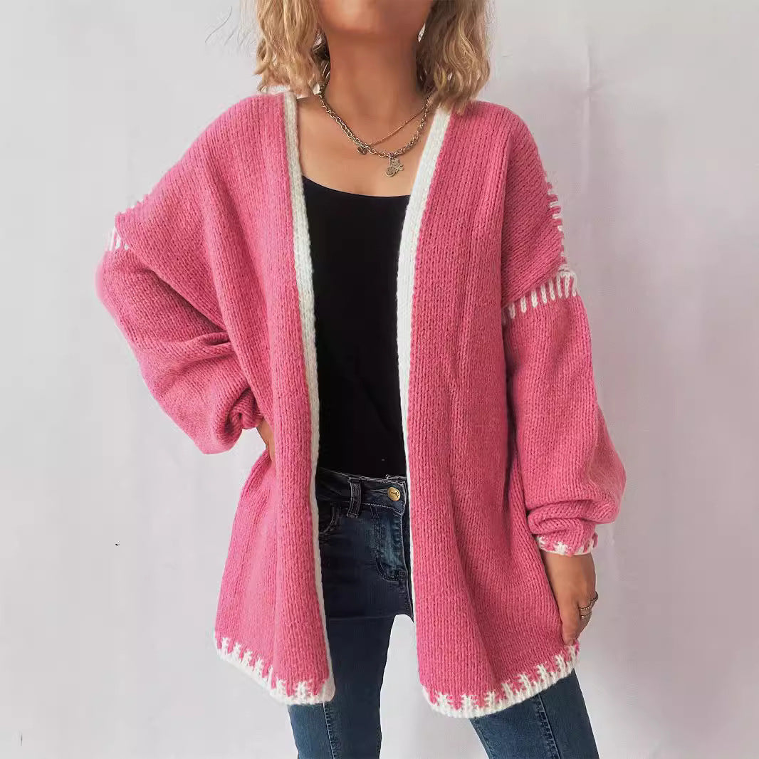 Loose Preppy Chic Knitted Cardigan