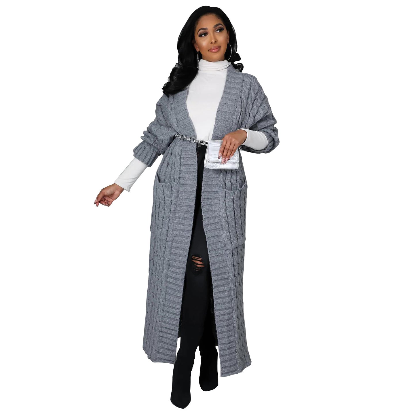 Casual Long Sweater Coat