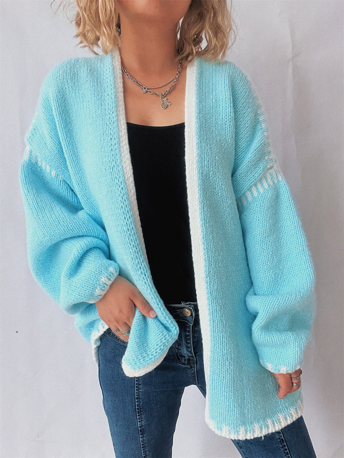 Loose Preppy Chic Knitted Cardigan