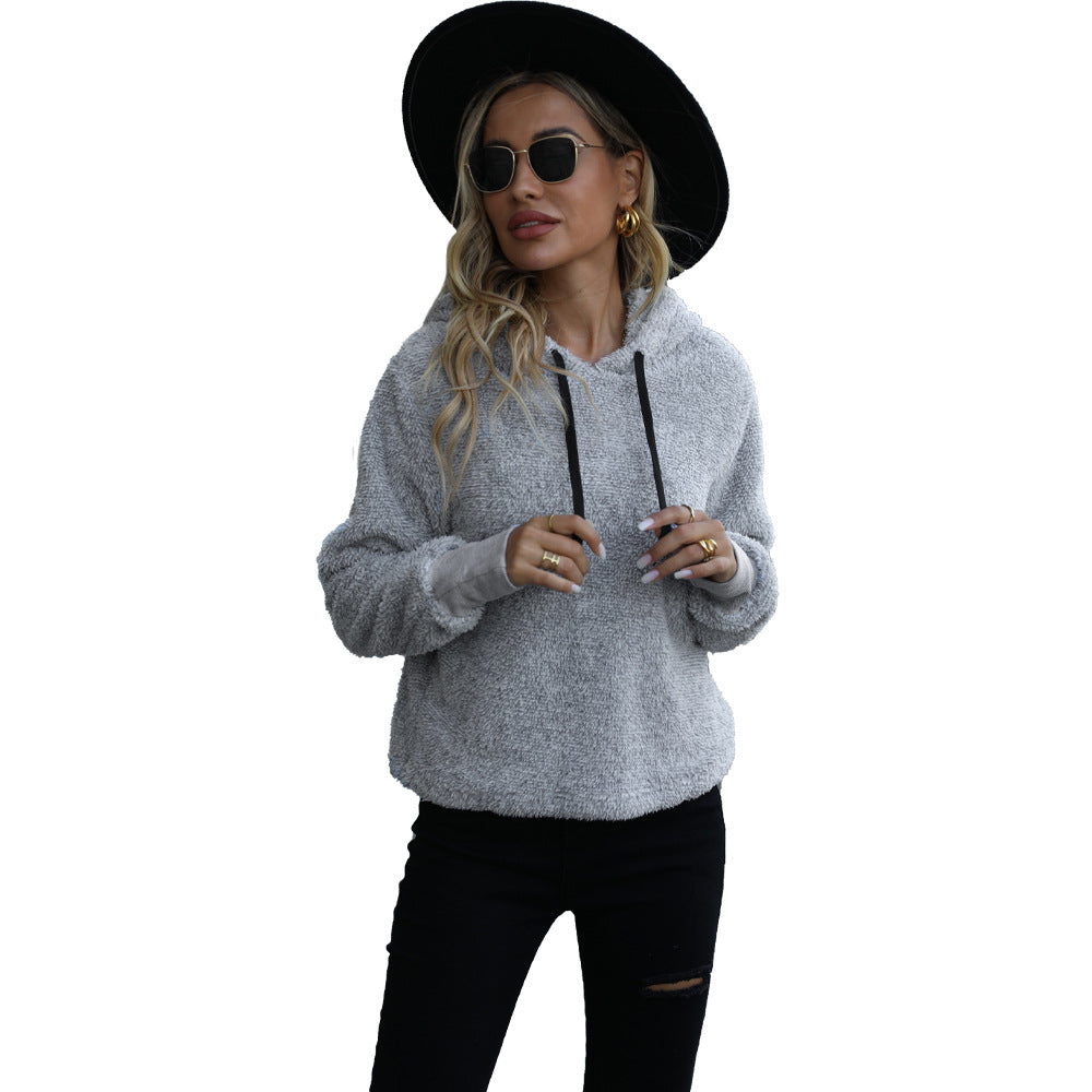 Hooded Furry Pullover