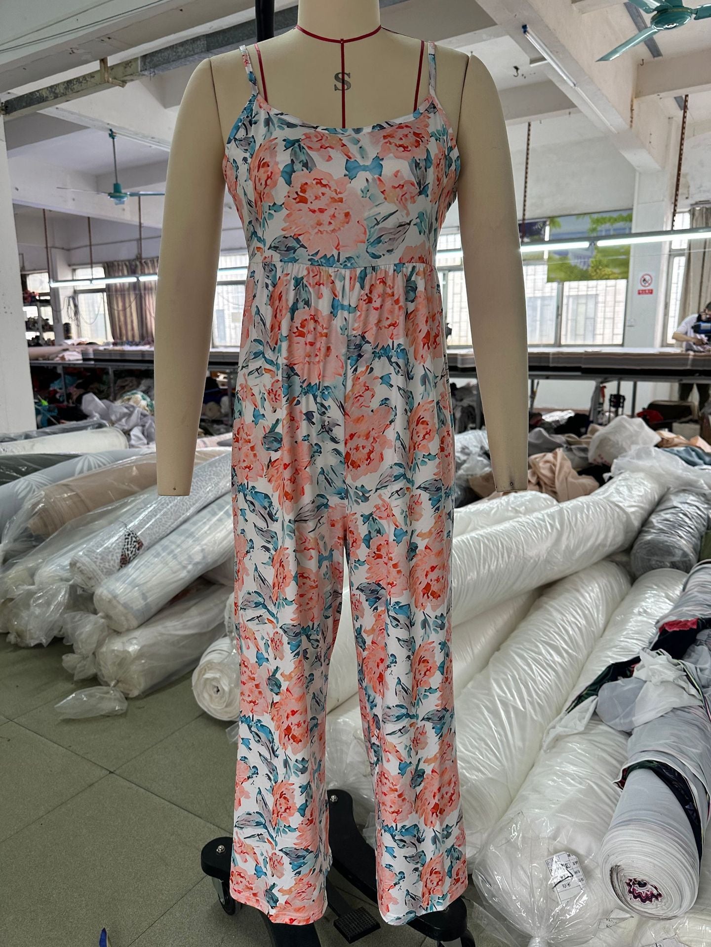 High Waist Wide Leg Backless Jumpsuit