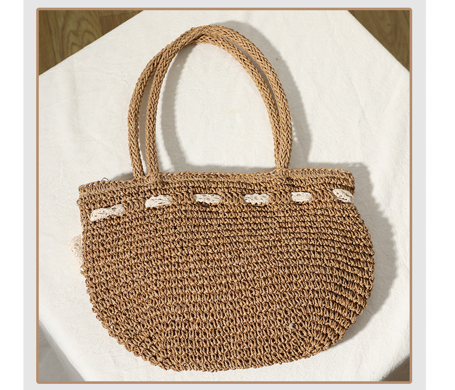 Hand Woven Straw Bag