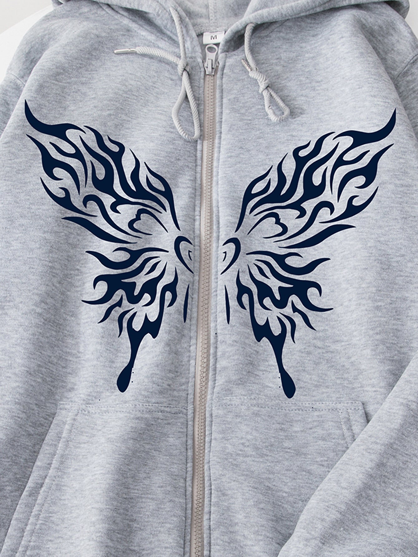 Tribal Butterfly Zip Hoodie