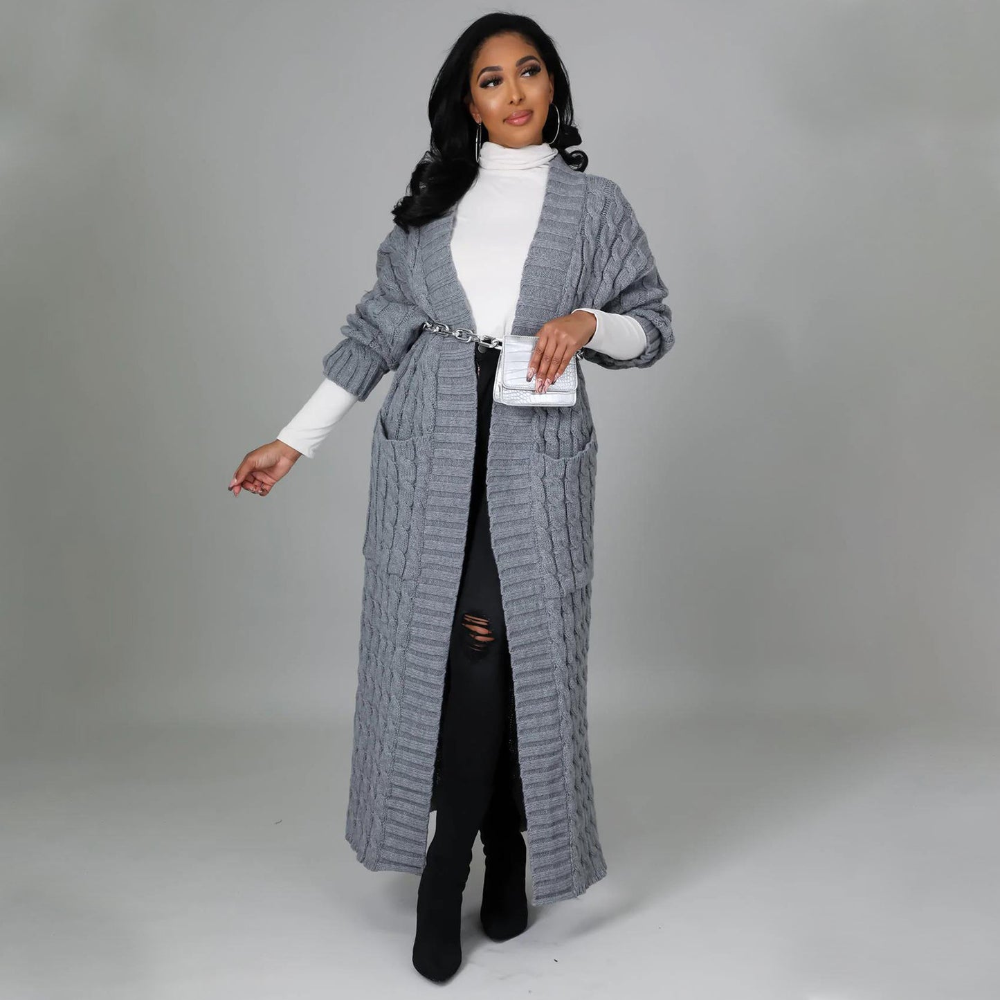 Casual Long Sweater Coat