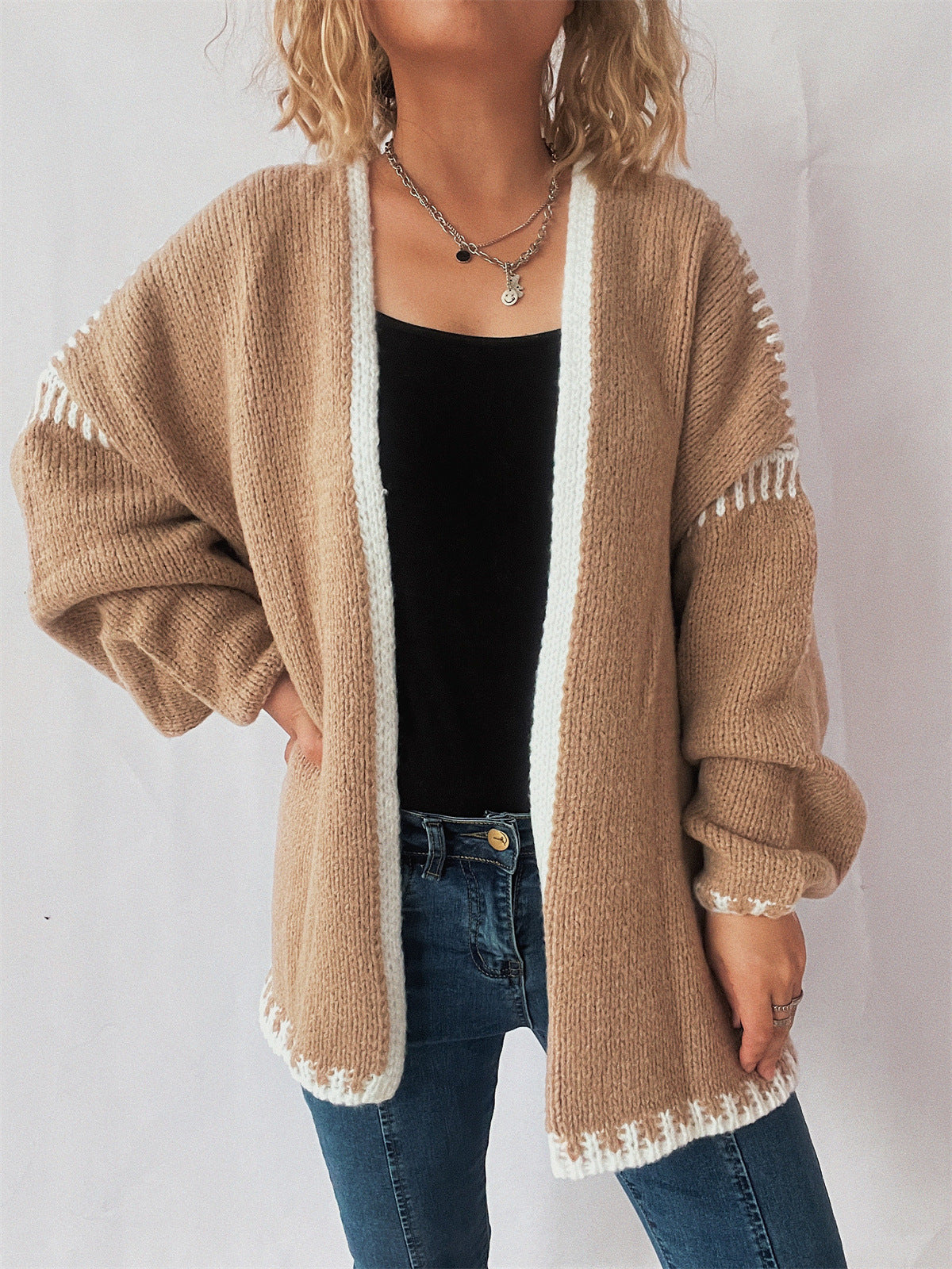 Loose Preppy Chic Knitted Cardigan