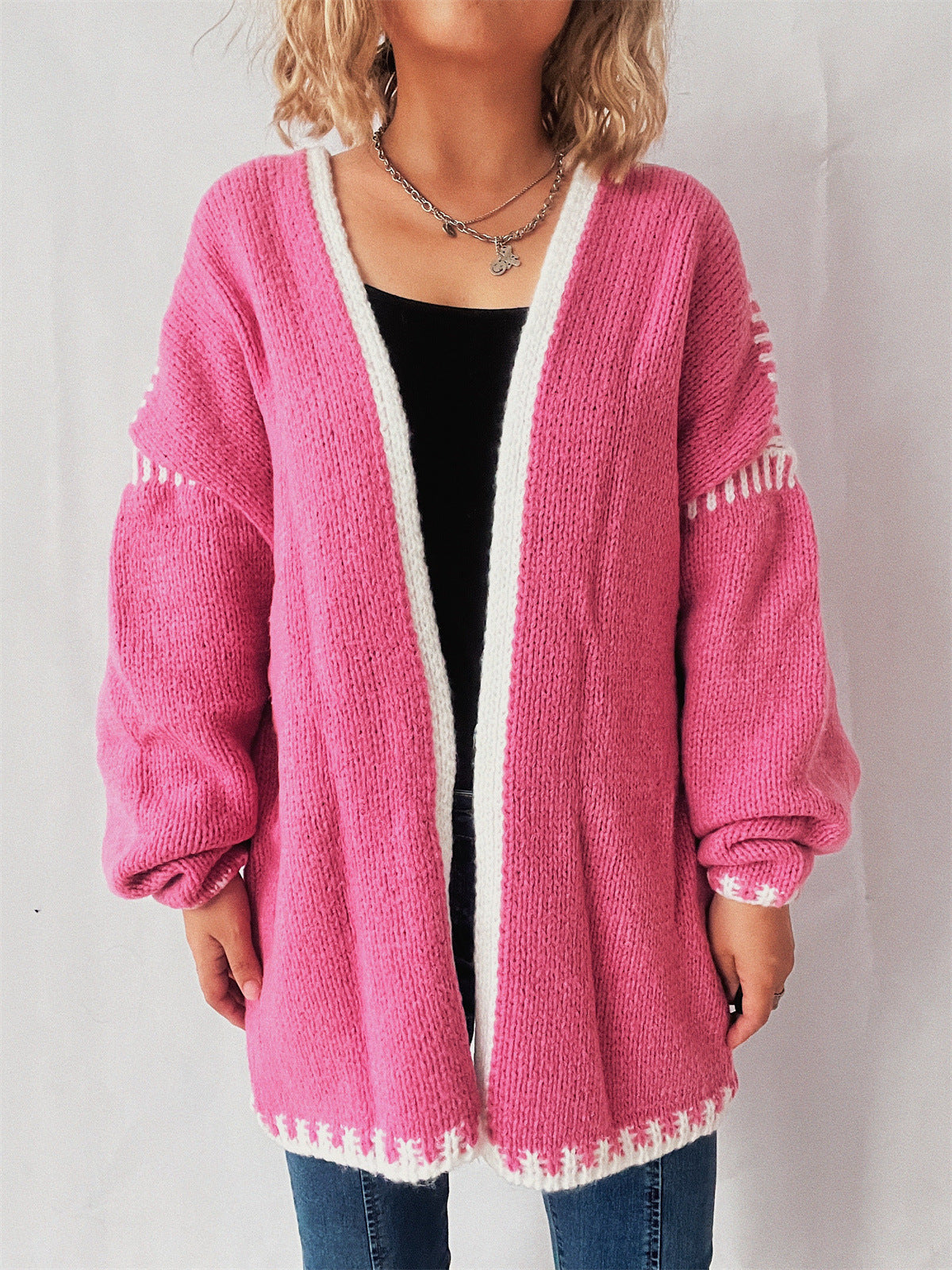 Loose Preppy Chic Knitted Cardigan