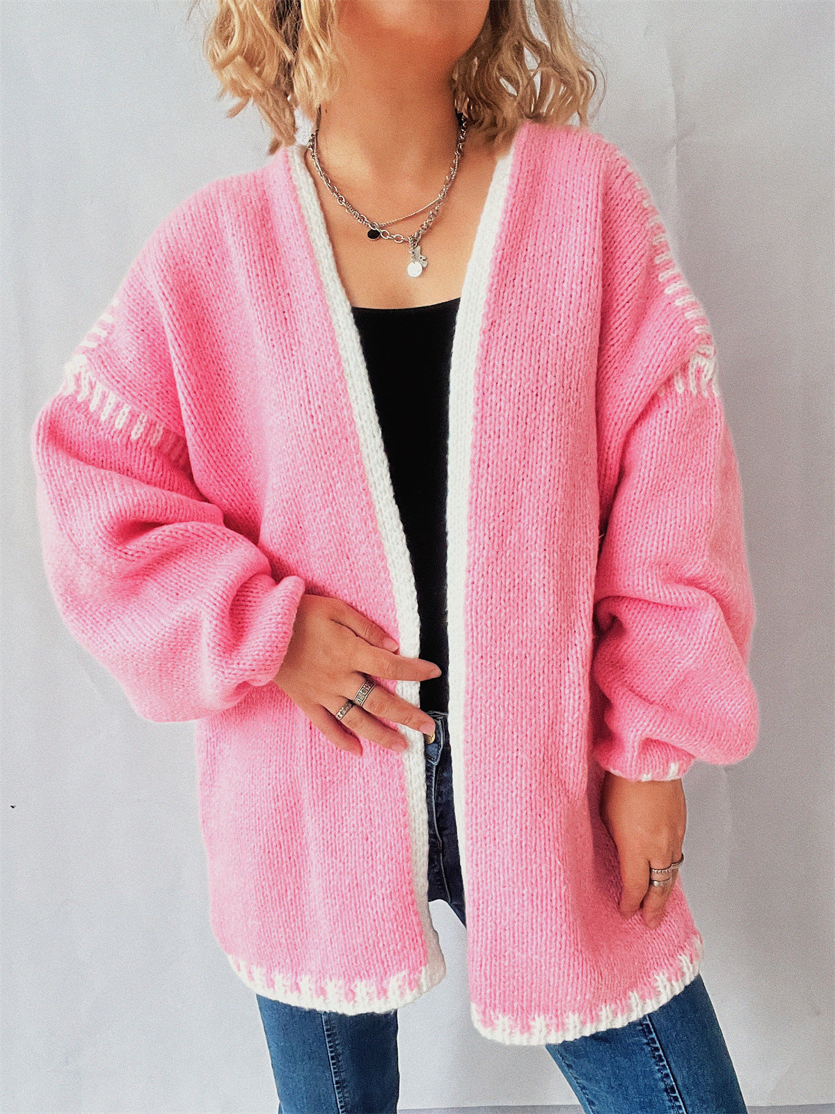 Loose Preppy Chic Knitted Cardigan