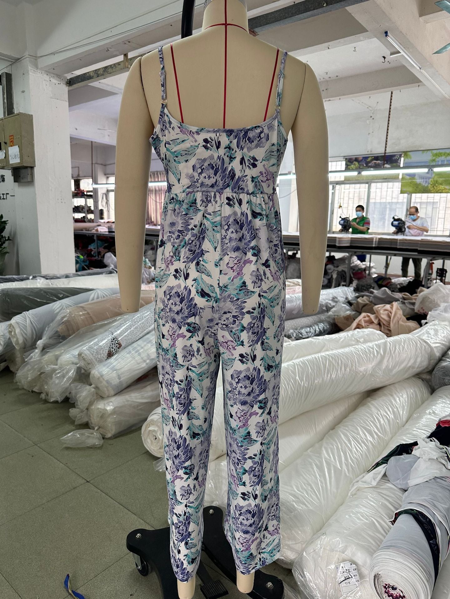 High Waist Wide Leg Backless Jumpsuit