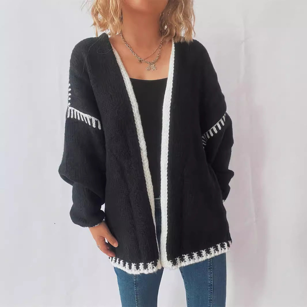 Loose Preppy Chic Knitted Cardigan