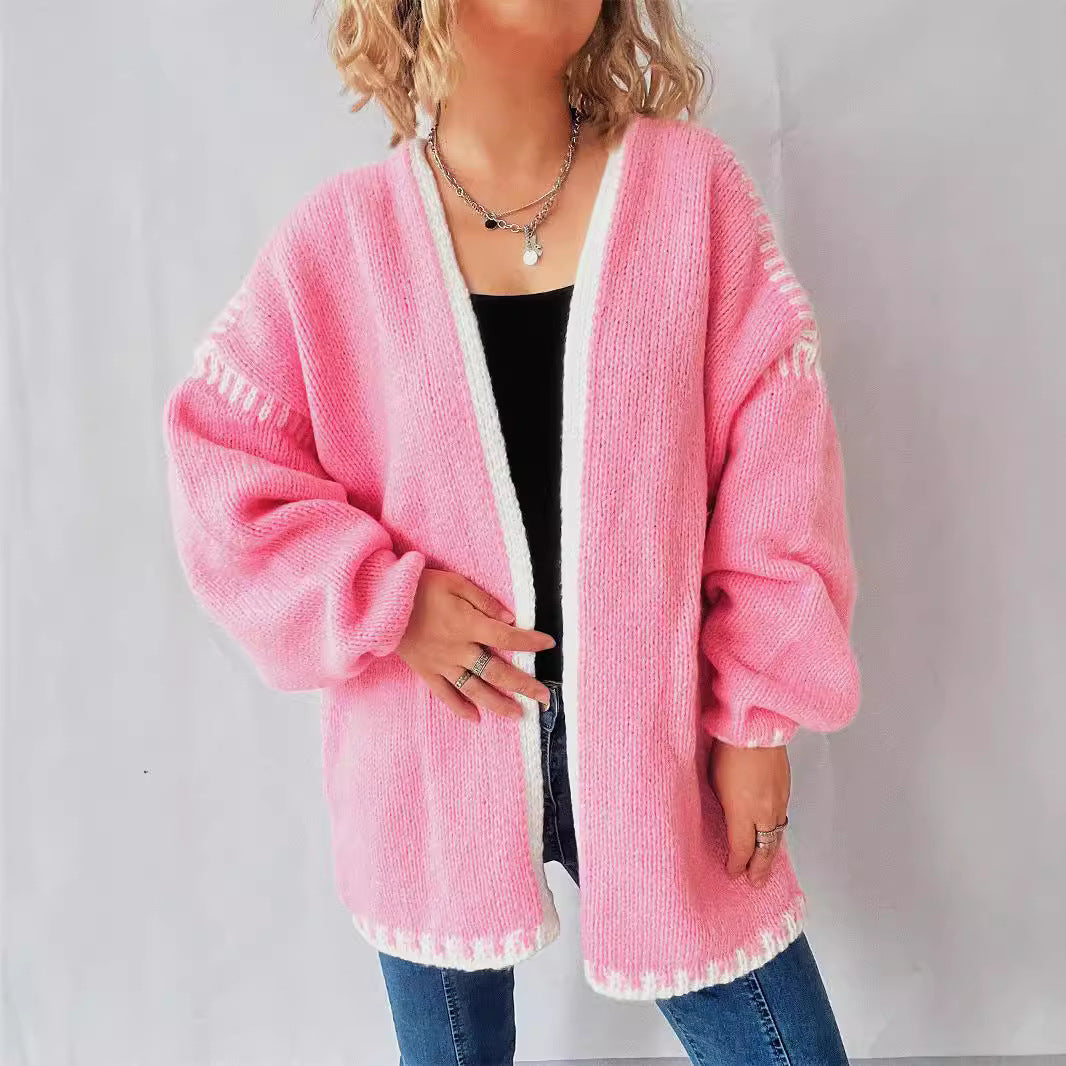 Loose Preppy Chic Knitted Cardigan