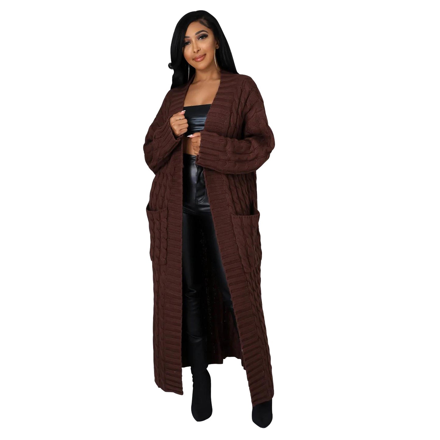 Casual Long Sweater Coat